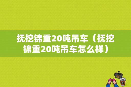 抚挖锦重20吨吊车（抚挖锦重20吨吊车怎么样）